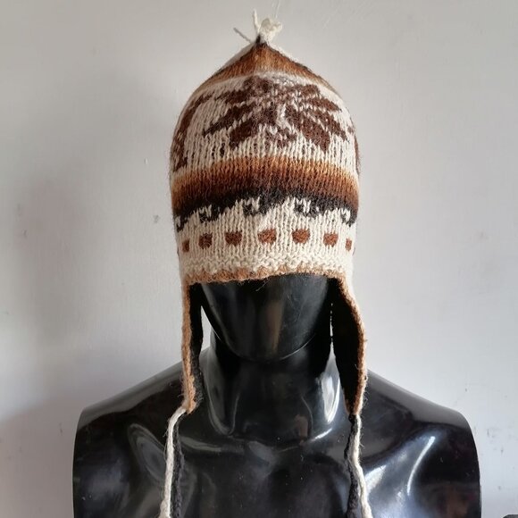 Accessories - Peruvian Chullo Wool Fabric Unisex Peruvian Crafts